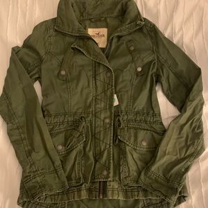 Hollister army green utility jacket
